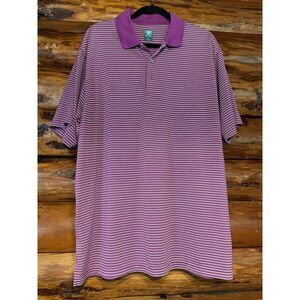 Pro Tour Air Play Mens‎ Polo Golf Shirt Purple Short Sleeve Size XL